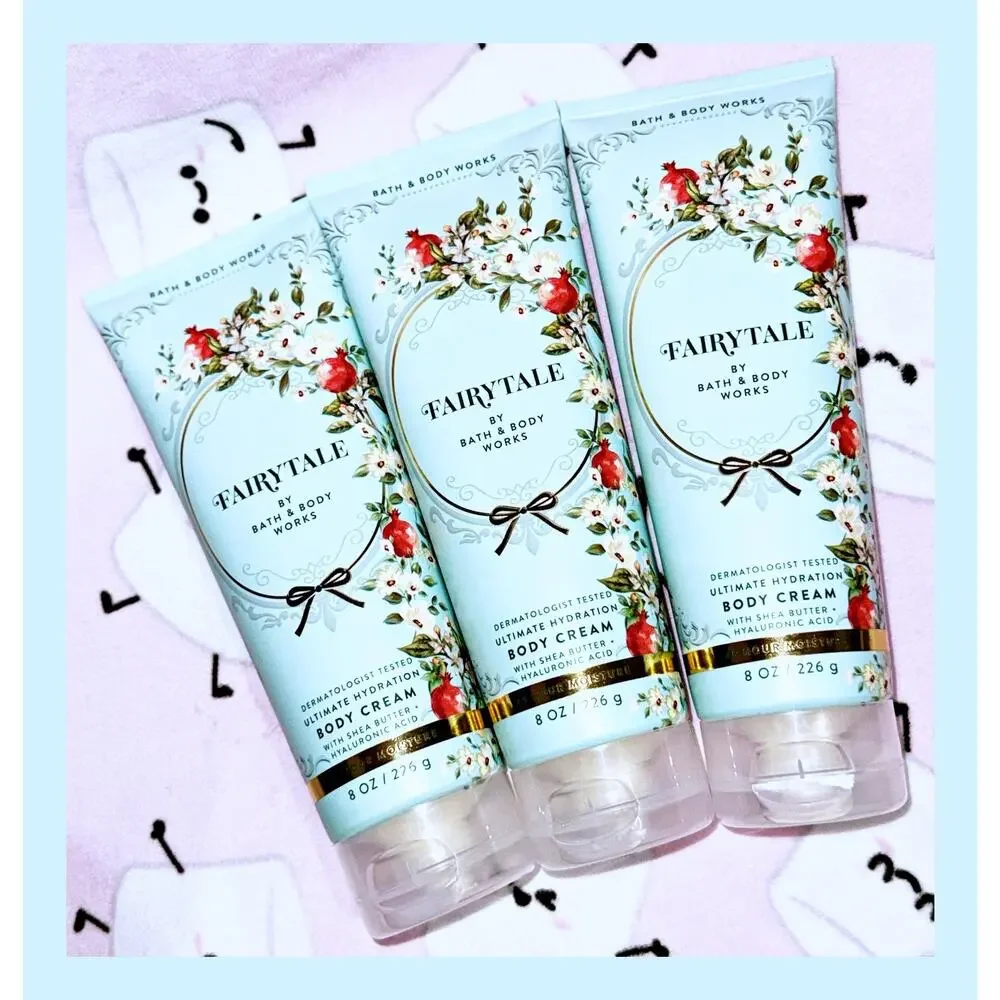 Rare Scent Bath & Body Works Fairytale 8 oz Ultimate Hydration Body Cream x3